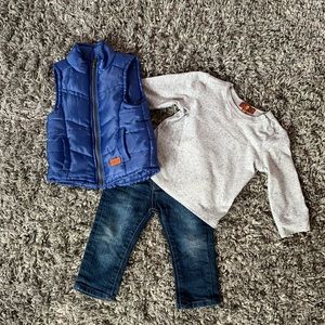 7 for all mankind baby boy outfit size 12 months